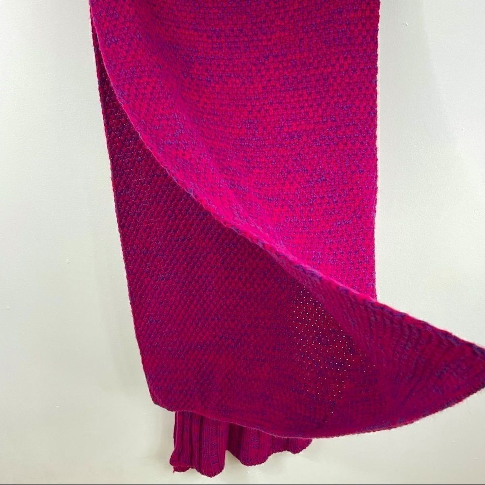 MERMAID crotchet tail blanket pink one size - Picture 5 of 6